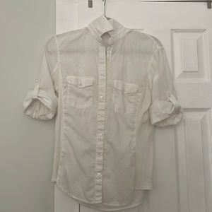 James Peres button up blouse size 4